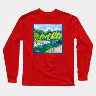 White Lick Creek At Talon Stream Park Long Sleeve T-Shirt